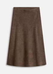 Spódnica midi z dzianiny. Brązowe spódnice damskie bonprix, na co dzień, bez wzorów, z dzianiny, midi. Za 149.99 zł.