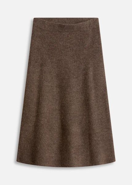 Spódnica midi z dzianiny. Brązowe spódnice damskie bonprix, na co dzień, bez wzorów, z dzianiny, midi. Za 149.99 zł.