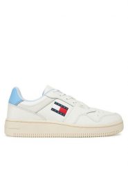 Tommy Jeans Sneakersy Tjw Retro Basket Ess EN0EN02505 Błękitny. Niebieskie obuwie sportowe damskie Tommy Jeans, z jeansu, bez zapięcia. Za 219.99 zł.