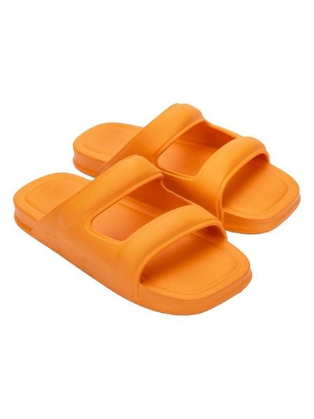 Melissa Klapki w kolorze pomarańczowym rozmiar: 39. Pomarańczowe klapki damskie Melissa, bez wzorów, z otwartym noskiem, bez obcasa, bez zapięcia. Za 131.74 zł.