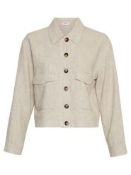 MOSS COPENHAGEN Kurtka przejściowa w kolorze beżowym rozmiar: XL. Brązowe kurtki damskie Moss Copenhagen, xl, bez wzorów, bez kaptura. Za 180.06 zł.