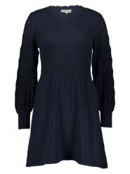 Vila Sukienka "Vilowen" w kolorze granatowym rozmiar: XL. Niebieskie sukienki damskie Vila, bez wzorów, z bawełny, bez ramiączek. Za 130.99 zł.