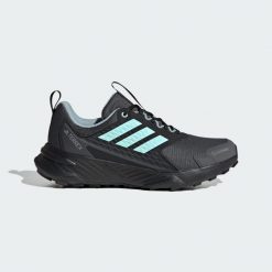 Buty do biegów przełajowych Terrex Tracefinder 2 CLIMAPROOF. Niebieskie obuwie sportowe damskie Adidas, bez zapięcia, do biegania. Za 349.00 zł.