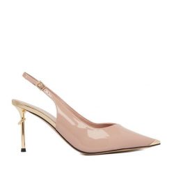 Szpilki Eva Minge. Brązowe szpilki damskie Eva Minge, bez wzorów, bez obcasa, na szpilce, bez zapięcia. Za 449.99 zł.