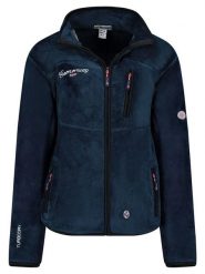 Geographical Norway Kurtka polarowa "Tamoureuse" w kolorze granatowym rozmiar: XXL. Niebieskie kurtki damskie Geographical Norway, xxl, bez wzorów, z polaru, bez kaptura. Za 107.95 zł.