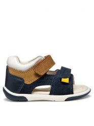 Geox Sandały B Sandal Zapito B556EB 022CL C4152 Granatowy. Niebieskie sandały chłopięce Geox, ze skóry, bez zapięcia. Za 149.99 zł.