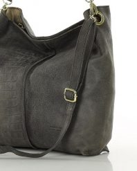 Hobo bag skórzany MARCO MAZZINI czarny vs87a. Czarne torebki klasyczne damskie ze skóry, bez dodatków. Za 284.05 zł.
