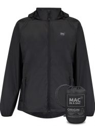 Mac in a Sac - Płaszcz przeciwdeszczowy - Czarny. Czarne płaszcze damskie Mac In A Sac, l, bez wzorów, z materiału, bez kaptura. Za 306.00 zł.