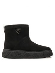 Guess Botki Unitie FLFUTY ESU06 Czarny. Czarne botki damskie Guess, ze skóry, bez obcasa, na płaskiej podeszwie, bez zapięcia. Za 589.99 zł.