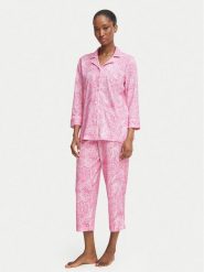 LAUREN RALPH LAUREN Piżama I819702 Różowy jasny Regular Fit. Czerwone piżamy damskie Lauren Ralph Lauren, bez wzorów, bez ramiączek. Za 529.99 zł.