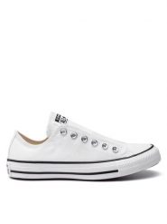 Converse Trampki Chuck Taylor All Star Slip 164301C Biały. Białe trampki damskie Converse, bez wzorów, z materiału, bez zapięcia. Za 229.99 zł.