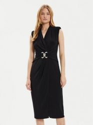 Joseph Ribkoff Sukienka koktajlowa 242711 Czarny Slim Fit. Czarne sukienki damskie Joseph Ribkoff, bez wzorów, z syntetyku, wizytowe, bez ramiączek. Za 639.99 zł.