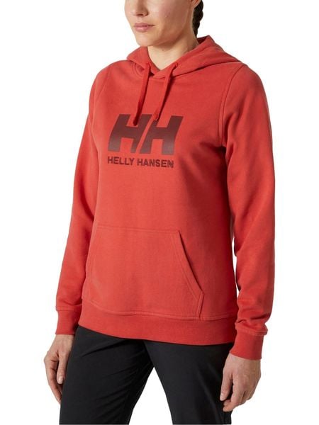 Bluza Damska Helly Hansen Hh Logo. Czerwone bluzy damskie Helly Hansen, xs, bez wzorów, z bawełny, z kapturem. Za 379.00 zł.