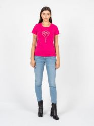 Rebel Queen By Liu Jo T-Shirt | YA2112 J0250 | Kobieta | Różowy. Czerwone t-shirty damskie Liu Jo, s, bez wzorów, z bawełny, bez kołnierzyka. W wyprzedaży za 189.00 zł.