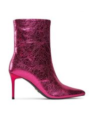 Steve Madden Botki Lyricals Bootie SM11002592 SM11002592-LMP Różowy. Czerwone botki damskie Steve Madden, ze skóry, bez obcasa, na szpilce, bez zapięcia. Za 589.99 zł.