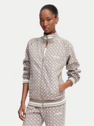 Guess Bluza V5YQ03 KB212 Brązowy jasny Regular Fit. Brązowe bluzy damskie Guess, s, z aplikacjami, z syntetyku, bez kaptura. Za 434.99 zł.
