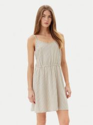 Vero Moda Sukienka letnia Mymilo 10303689 Beżowy Regular Fit. Brązowe sukienki damskie Vero Moda, bez wzorów, z wiskozy, bez ramiączek. Za 109.99 zł.