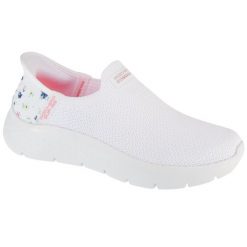 Buty sportowe Sneakersy damskie, Slip-Ins: GO WALK Flex - Sunset Rose. Białe obuwie sportowe casual damskie Skechers, trekkingowe. Za 399.99 zł.