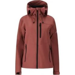 Whistler Softshell Rosea V2 W - Kurtka damska, 100% poliester. Brązowe kurtki damskie WHISTLER, bez wzorów, z poliesteru, bez kaptura. Za 344.50 zł.