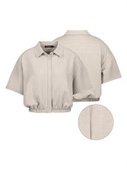 Sublevel Bluzka w kolorze beżowym rozmiar: L/XL. Brązowe bluzki damskie Sublevel, l, bez wzorów, bez kołnierzyka, bez ramiączek. Za 116.45 zł.