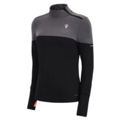 Bluza damska 1/4 zip Macron FCC Deliaer. Czarne bluzy damskie Macron, l, bez wzorów, bez kaptura. Za 325.00 zł.