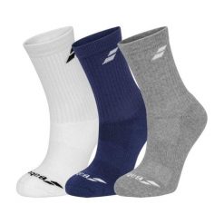 Skarpety sportowe Babolat Crew Socks 3 Pack. Białe skarpetki damskie BABOLAT, bez wzorów. Za 65.00 zł.