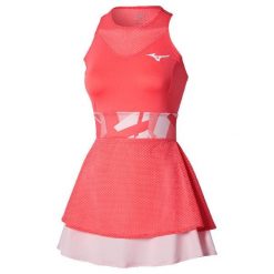Sukienka damska Mizuno. Czerwone sukienki damskie Mizuno, bez wzorów, sportowe, bez ramiączek. Za 276.60 zł.