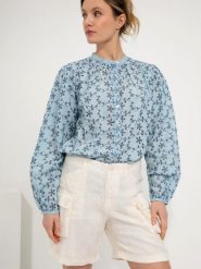 Josephine & Co Lniane bojówki "Daan" w kolorze beżowym rozmiar: 44. Brązowe szorty damskie Josephine & Co, bez wzorów, ze lnu. Za 195.99 zł.