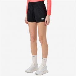 Spodenki damskie Kappa Borda. Czarne obuwie sportowe damskie Kappa, bez wzorów, na fitness i siłownię. Za 121.50 zł.
