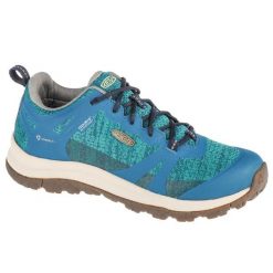 Buty trekkingowe damskie Keen Terradora II WP. Niebieskie obuwie trekkingowe damskie Keen, z gumy, bez zapięcia. Za 449.99 zł.