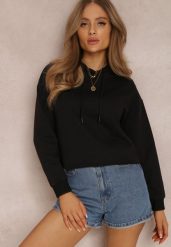Czarna Bluza Palanthe. Czarne bluzy damskie Renee, xl, bez wzorów, z kapturem. Za 49.99 zł.