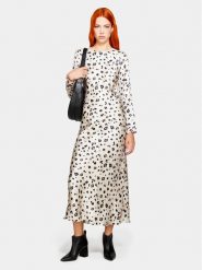 Sisley Sukienka codzienna 4V2XLV04R Beżowy Regular Fit. Brązowe sukienki damskie Sisley, bez wzorów, z syntetyku, bez ramiączek. Za 699.99 zł.