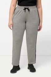 Damskie Spodnie dresowe elastyczny ściągacz kieszenie. Szare spodnie sportowe damskie Ulla Popken, plus size, bez wzorów, z bawełny. Za 139.99 zł.