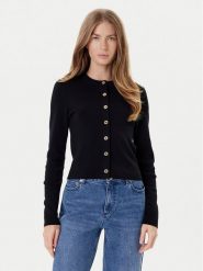 MICHAEL Michael Kors Kardigan MT5617W4VR Czarny Slim Fit. Czarne kardigany damskie MICHAEL Michael Kors, xl, bez wzorów, z wełny. Za 599.99 zł.