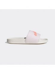 Adidas Klapki "Adilette" w kolorze białym ze wzorem rozmiar: 37. Białe klapki damskie Adidas, bez wzorów, z otwartym noskiem, bez obcasa, bez zapięcia. Za 70.41 zł.