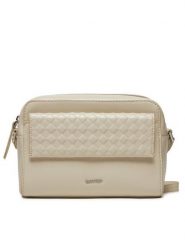 Calvin Klein Torebka Calvin Mini Quilt Camera Bag K60K611884 Écru. Listonoszki damskie Calvin Klein, bez wzorów, ze skóry, bez dodatków. Za 289.99 zł.