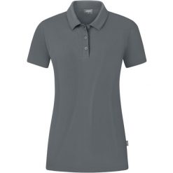 Damska koszulka polo Jako Organic Stretch. Szare bluzki damskie JAKO, bez wzorów, sportowe, bez kołnierzyka, bez ramiączek. Za 242.00 zł.