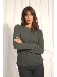 Just Cashmere Kaszmirowy sweter "Grace" w kolorze antracytowym rozmiar: M. Czarne swetry klasyczne damskie Just Cashmere, m, z kaszmiru, bez kołnierzyka. Za 254.74 zł.