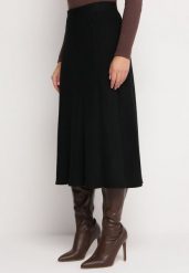 Czarna Rozkloszowana Spódnica Midi Stellonia. Czarne spódnice damskie Born2be, m, bez wzorów, z dzianiny, midi. Za 44.99 zł.