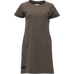 Elegancka Sukienka z Bawełny Loap Denda dla Kobiet. Szare sukienki damskie ZSPORT, bez wzorów, z bawełny, eleganckie, bez ramiączek. Za 210.99 zł.
