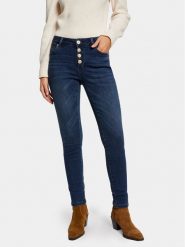 Morgan Jeansy 241-PMIRA Granatowy Skinny Fit. Niebieskie jeansy damskie Morgan, bez wzorów, z bawełny. Za 339.99 zł.