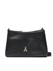 Patrizia Pepe Torebka 2B0101/L133-K103 Czarny. Czarne listonoszki damskie Patrizia Pepe, bez wzorów, ze skóry, bez dodatków. Za 1,289.00 zł.