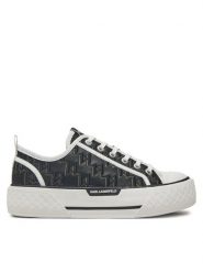 KARL LAGERFELD Trampki Kampus Max III KL60615 Czarny. Czarne trampki damskie KARL LAGERFELD, bez wzorów, z materiału, bez zapięcia. Za 399.99 zł.