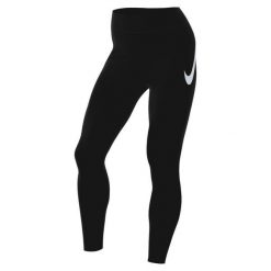 Spodnie sportowe damskie Nike HV2304. Czarne spodnie sportowe damskie Nike, s, bez wzorów, z elastanu, do biegania, dri-fit (nike). Za 381.00 zł.