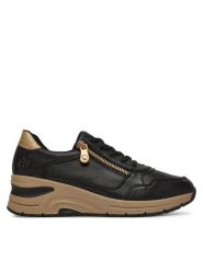Rieker Sneakersy N9301-00 Czarny. Czarne obuwie sportowe damskie Rieker, ze skóry, bez zapięcia. Za 379.99 zł.