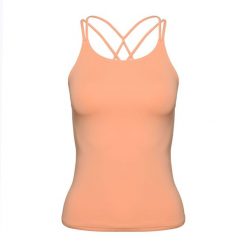 Tank top treningowy damski Gymshark Studio Tank. Czerwone koszulki sportowe damskie Gymshark, bez wzorów, bez ramiączek. Za 109.99 zł.