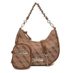 Torebka Guess. Brązowe torebki klasyczne damskie Guess, bez dodatków. Za 279.99 zł.