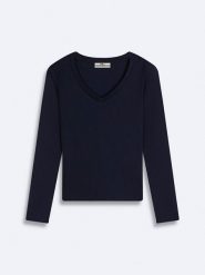 LTB Sweter w kolorze granatowym rozmiar: S. Niebieskie swetry klasyczne damskie LTB, s, prążkowane, bez kołnierzyka. Za 48.28 zł.