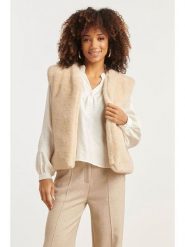 Smashed Lemon Kamizelka w kolorze beżowym rozmiar: S. Brązowe kamizelki damskie Smashed Lemon, s, bez wzorów, bez kaptura. Za 165.99 zł.