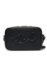 KARL LAGERFELD Torebka A1W30040 Czarny. Czarne listonoszki damskie KARL LAGERFELD, bez wzorów, ze skóry, bez dodatków. Za 519.99 zł.